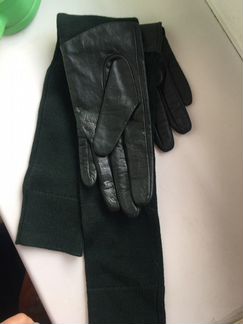 Перчатки The other stories кожа, шерсть