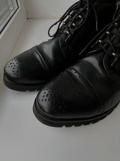 Зимние кожаные ботинки женские