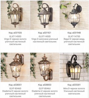 Уличное освещение на стену для домов