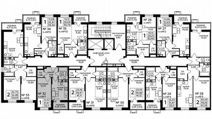1-к квартира, 33.1 м², 4/17 эт.