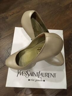 Туфли Yves Saint Laurent бежевые, размер 39