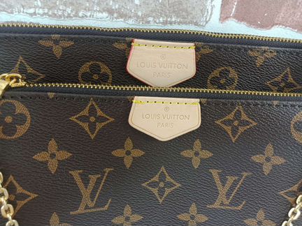 Сумка 3 в 1 Louis Vuitton канва + кожа