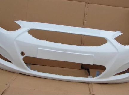 Бампер Хендай Солярис белый