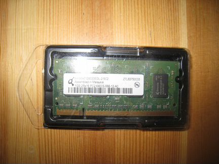 Память озу ноутбук SO dimm 1Gb Гб PC2 6400S