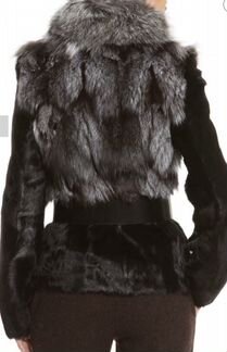 Шуба Acasta Женская куртка меховая из шкурок козля