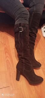 Сапоги из натуральной замши alberto gozzi(Оригинал