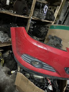 Бампер передний astra h gtc 3d красный