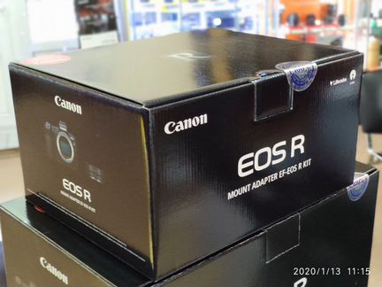 Цифровой фотоаппарат Canon EOS R Body + EF-EOS R а