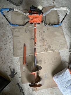 Мотобур hitachi DA 300E в комплекте с шнеком