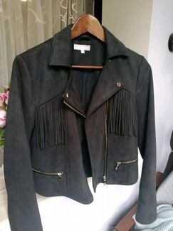 Куртка-косуха в стиле бохо замша