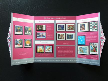 Рождество. Марки Европы. Новогодние марки. Сувенир