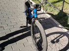 Велосипед bmx синий, легкий для человека ростом 15
