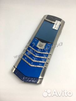 Vertu Signature S Design Navy Alligator Верту