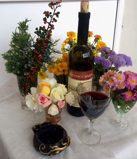 Фиолетовое стекло чехия графин кувшин стаканы бока