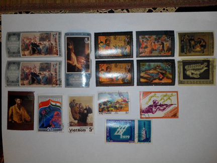 Марки почтовые СССР и разных стран