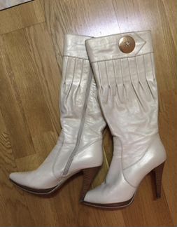 Сапоги перламутр 37 размер