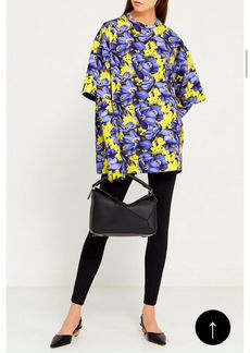 Balenciaga Хлопковая блузка с перчатками
