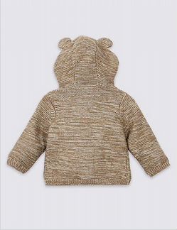 Новый кардиган Мишка M&S р.0-3мес,3-6м,6-9м,9-12м