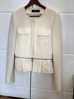 Кремовый пиджак zara