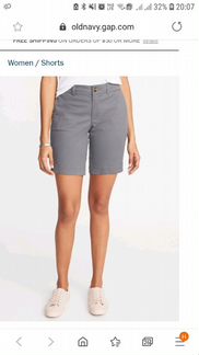 Новые серые шорты Old Navy 52р