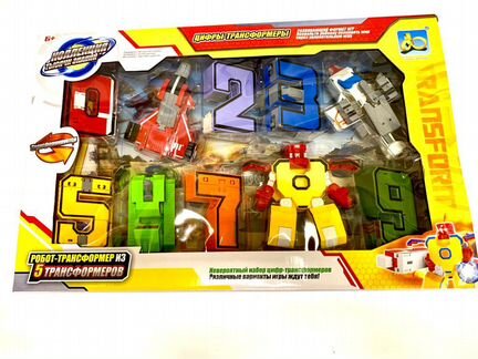 Большие «Цифры Трансформеры» Космос и Пожарный XL