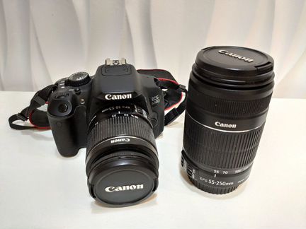Canon EOS 650D и 2 объектива EF-S 18-55mm и 55-250