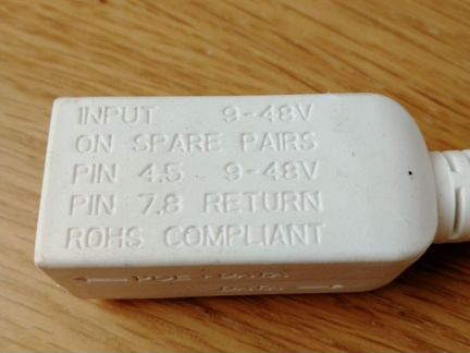 Gbit POE injector Mikrotik