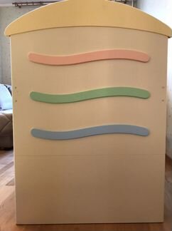 Кроватка детская 125 x 65 маятник с ящиком и чисты