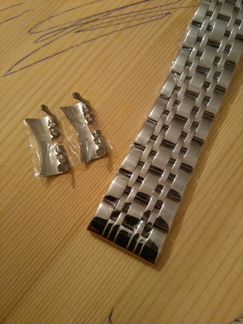 Браслет для часов 20 мм с доп. эндлинками, 17