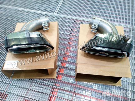 Карбоновые насадки на глушитель BMW G30