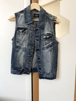 Джинсовая жилетка женская only