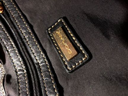 Сумка черная Domani через плечо натуральная кожа