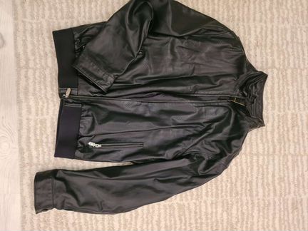 Кожаная куртка весна-осень мужская