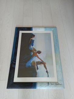 Картина Балерины в рамке. 80х61см