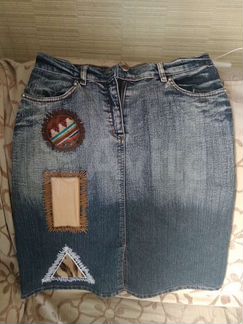 Юбка джинсовая р48-50