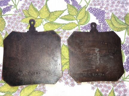 Панно на стену. Винтаж. Дерево. Силумин