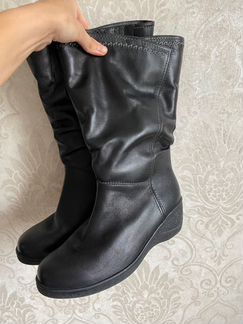 Сапоги новые женские кожаные