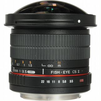 Samyang 8mm f/3.5 Fish-eye CS II Canon EF Новый