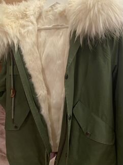 Парка женская с натуральным мехом