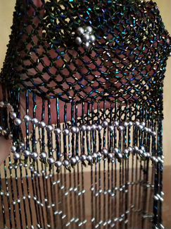 Шапочка из бисера для восточных танцев