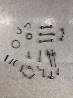 Запчасти на пирсинг, пирсинг (пакетом)