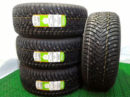 Зимние шины R17 225 50 17 шипы Nokian новые