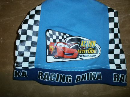 Шапки из хлопка голубые. Колготки