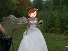Свадебное платье из Плюмаж-Л