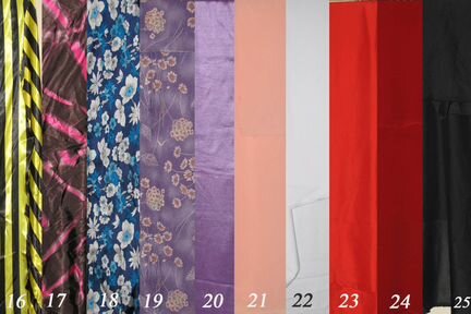 Ткани шёлк, хлопок, бархат и Советских времён