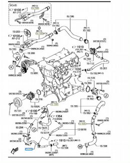 Трубка масляная Mazda Bongo L84915270