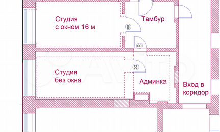 Помещение звукозаписи, репа, учебная студия, 43 м²