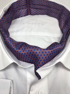Новый мужской аскот-шейный платок фиолетовый