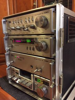 Aiwa-22 Мини система. Европеец 220в. Металл кофр