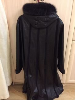 Плащ кожаный, шуба каракулевая